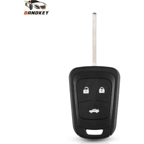 Dandkey 3 Button Replacement Remote Car Key Shell Case Blank For Chevrolet Aveo Cruze For Opel Key Fob Cover Uncut HU100 Blade