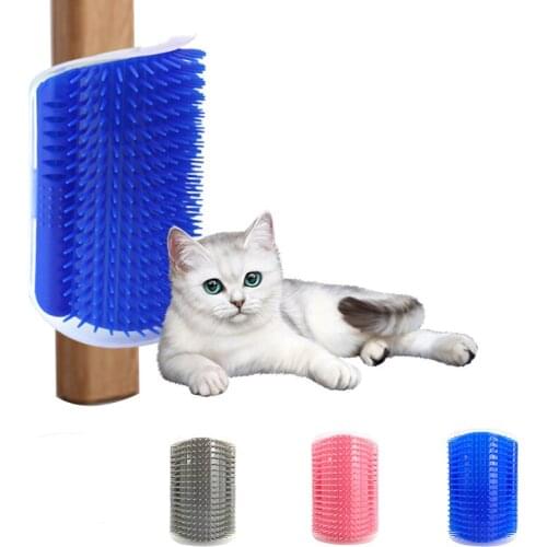 10 Pcs Cat Self Groomer Wall Corner Massage Comb Hair Removal Grooming Brush Tool For Short Long Fur Kitten Puppy Wholesale X2