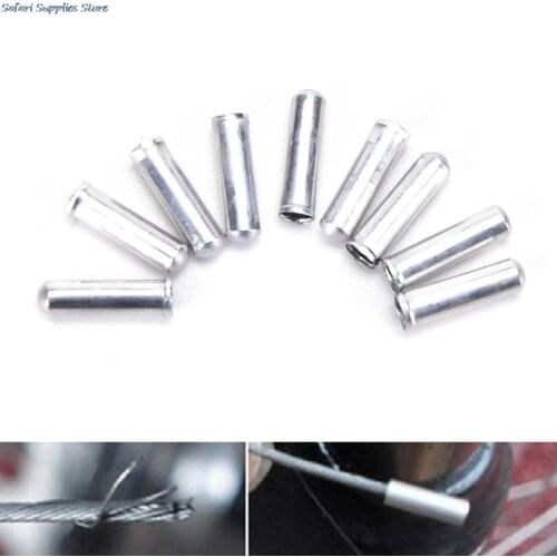 100 PCS Bicycle Bike Shifter Brake Cable Tips Caps End Crimp Tool Accessories