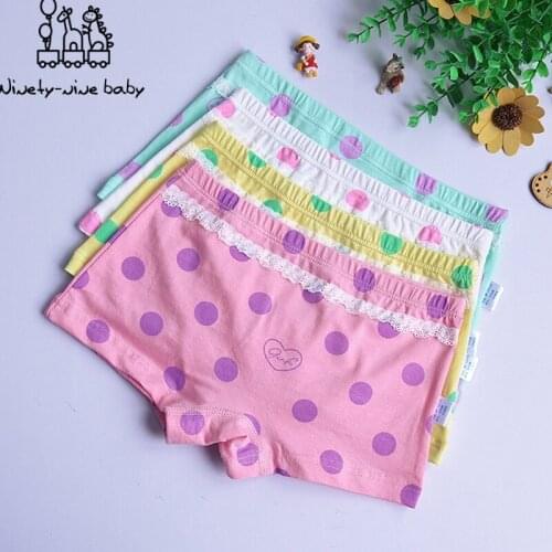 12Pcs Cotton Kids Underwear Lovely Printing Panties for Girls Baby Boxer Briefs Comfortable & Breathable Underwear Mixed Color