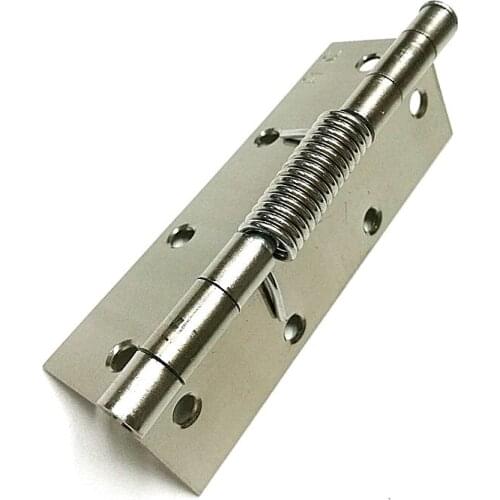 4 inch spring stainless steel hinge wooden aluminum alloy auto door close hinge X3