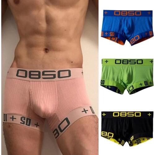 80% HOT SALES!! Underwear High Elastic Breathable Cotton Blend Comfortable Male Panties for Men