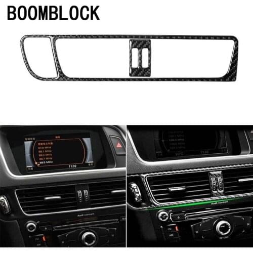BOOMBLOCK Car Air Conditioning CD Panel Trim Auto Accessories For Audi Q5 SQ5 8R 2009 2010 2011 2012 2013 2014 2015 2016 2017