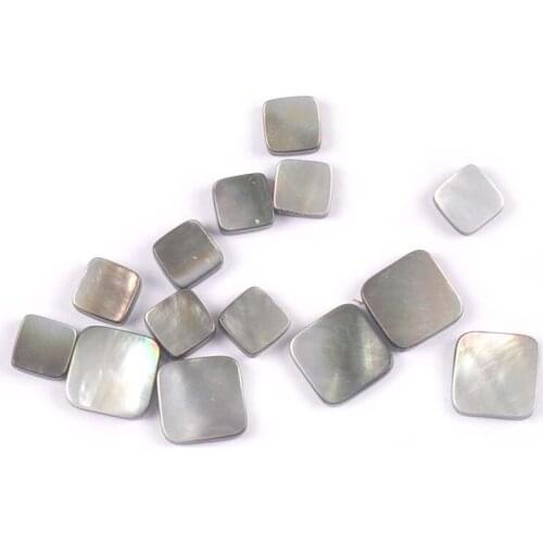 5Pcs 19mm Square Loose Beads Natural Pearl Shell For Jewelry Making Bracelet Necklace DIY Accessories Handmade Crafts Seashells