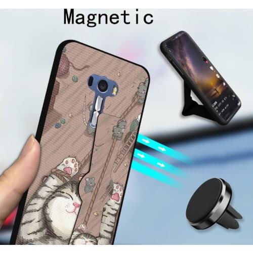 Full Cover Magnet Case For Asus zenfone Selfie ZD551KL Soft Rubber Silicone Cover For Asus ZenFone 3 ZE552KL