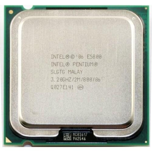 For Intel Pentium Dual-Core E5800 CPU Processor (3.2Ghz/ 2M /800GHz) Socket 775 Free Shipping