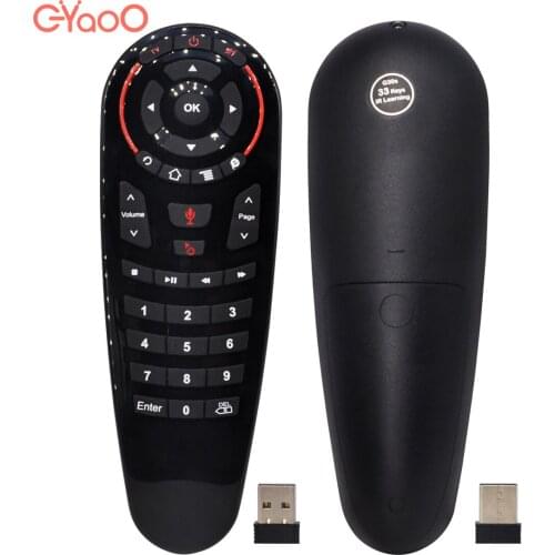 G30 2.4G Voice Control Wireless Air Mouse 33 keys IR Learning Gyroscope Sensing remote control for android tv box