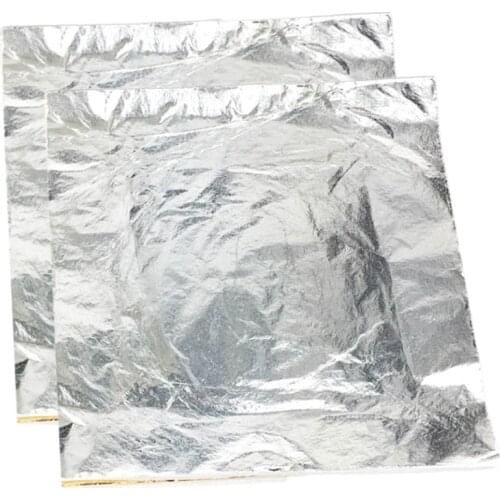 1000pcs/pack Imitation silver Leaf 14*14CM transfer leaf for gilding
