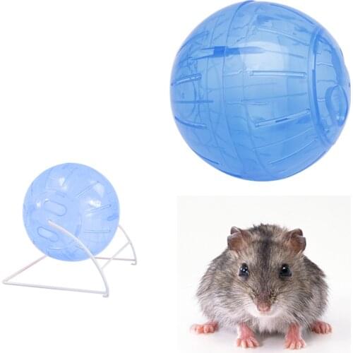 Nice 1 pc pet Toys f small animals 12cm/14.5cm Plastic Colful Run-About Exercise Ball Clear f Hamster Mouse Rate Toy