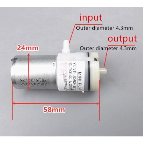DSL 370 DC 3V-6V Mini Micro Water Pump Low Noise DC Motor pump diaphragm pump vacuum pump