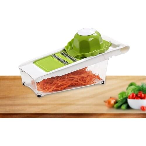 Multi-Functional Graters Food Vegetable Cutters Graters Stainless Steel Mandoline Slicer 5Pcs Set