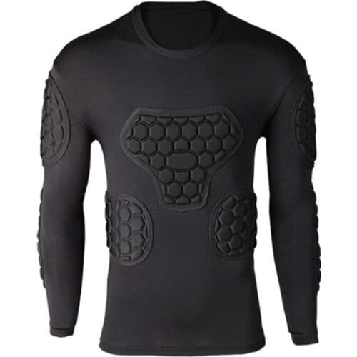 Men Rugby Soccer Jerseys Goalkeeper Survetement Football Jersey Shirts Goal Keeper Elbow Sport Kits Tights Waist Chest Protector