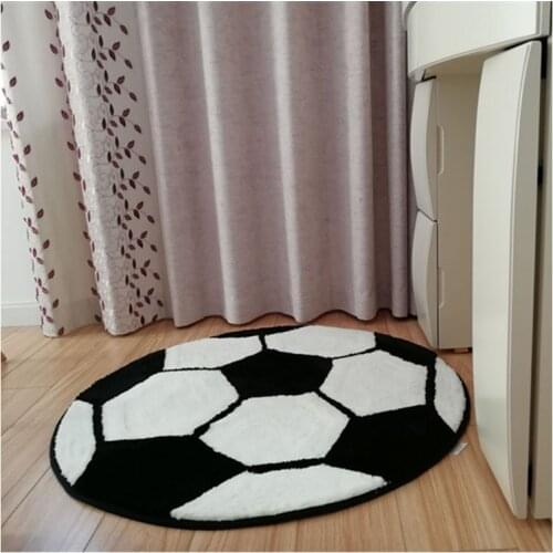 New 80cm baseball Anti-slip Ball Round Carpet Computer Chair Pad Football Basketball Living Room Mat Children Bedroom Rugs