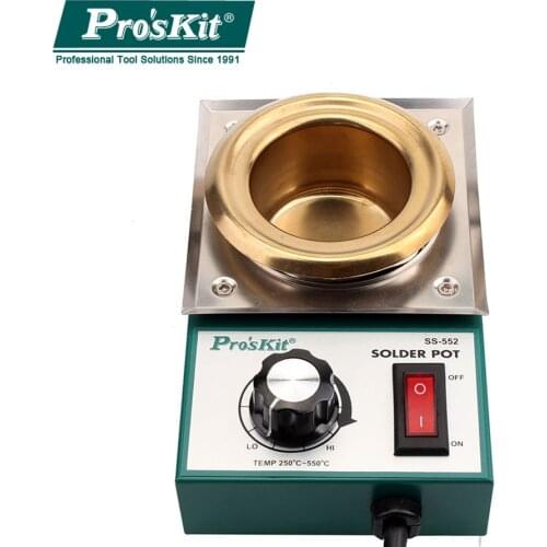 Proskit SS-552H 200W Environmental Protection Round Tin Stove Lead-Free Soldering Furnace Dip Tin Stove Tin Pan Desoldering