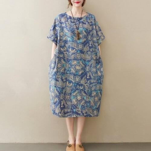 Синие летние платья QIAOXICUN China At AliExpress