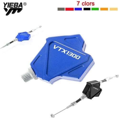 For SUZUKI VTX1300 VTX 1300 Logo Motorcycle Accessories CNC Aluminum Stunt Clutch Levers Easy Pull Cable System Motocross Part