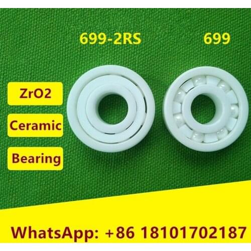 5pcs/10pcs 699 / 699-2RS ZrO2 full Ceramic bearing 9x20x6 mm Zirconia ceramic deep groove ball bearing 9*20*6mm for fishing reel