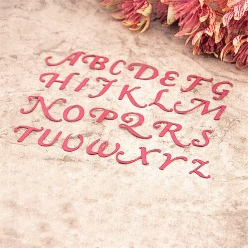 13x8.2cm Cutting dies uppercase letter metal crafts paper die-cutting /DIY embossing Easter and New Year Scrapbooking