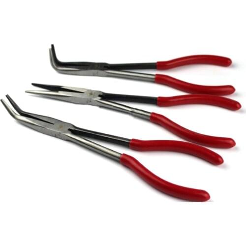 Crucible Tongs Melting Dish Stainless Plier Holder Rubber Handle For Melting Casting Chemical Instruments Lab Supplies 27CM