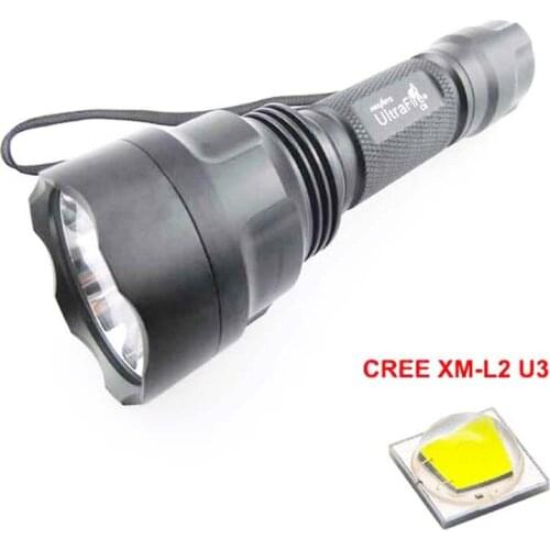 U-F C8 1xCREE XM-L2 U3 1800lm SMO OP LED Flashlight (1 x 18650)