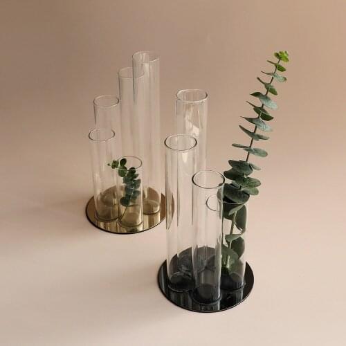 Rhythm And Rhythm Test Tube Vase Small Fresh And Simple Air Dried Flower Arrangement Living Cute Room Decor Vase Small Daisy