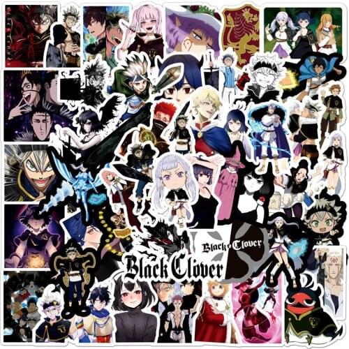 10/30/50PCS Anime Black Clover Waterproof Stickers Decal Laptop Snowboard Luggage Fridge Guitar Graffiti Cartoon Sticker Toys