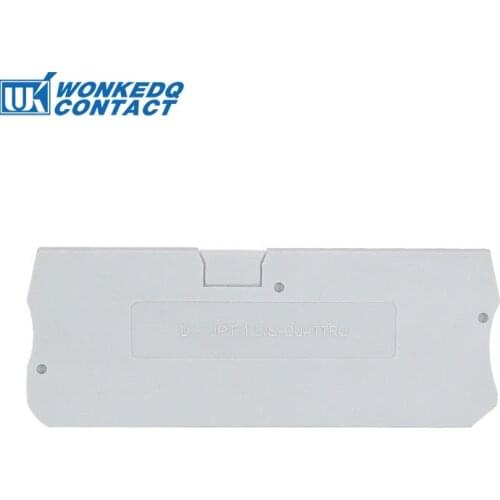10Pcs D-PT1.5-QU End Cover For PT 1.5-QUATTRO Wire Electrical Connector Din Rail Terminal Block Accessories End Barrier Plate