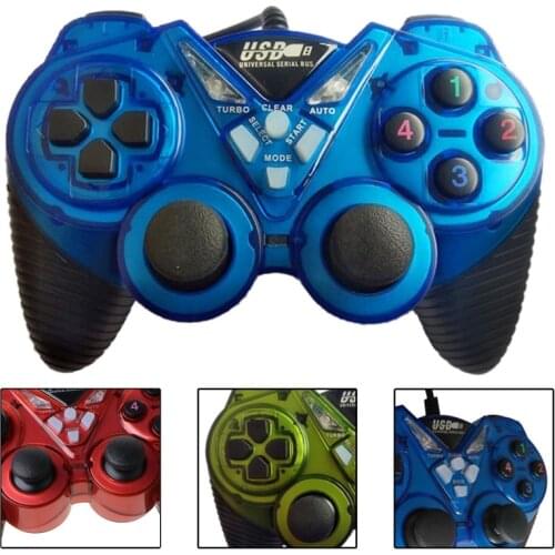 2021 New Wired USB Game Controller for PC Computer Vibration Joystick Gamepads for Laptop