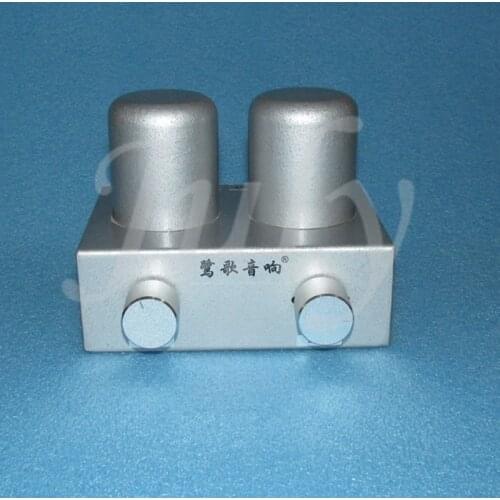 4 way single-ended to 1 single-ended 10K: 10K permalloy audio transformer converter passive preamp，volume controll