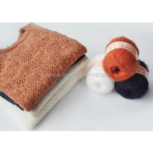 50g/ball Free Shipping Angola Mohair Cashmere Wool Yarn Skein For Knitting Scarf Shawl Sweater Hat A