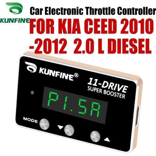 KUNFINE Car Electronic Throttle Controller Racing Accelerator Potent Booster For KIA CEED 2010-2012 Tuning Parts