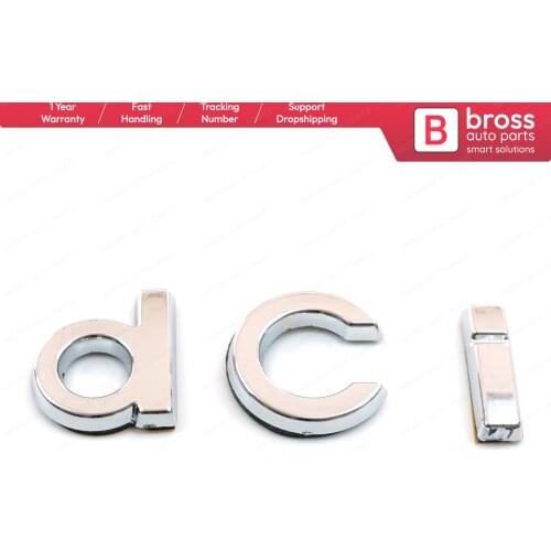 Bross Auto Parts BSP583 Chrome dci Badge Monogram Emblem for Renault Megane MK3 Renault Clio MK4 Dacia Duster Ship From turkey