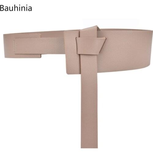 Bauhinia 2021 New Ladies With Dresses Decorative Girdle Simple Design Fashion Sweater Wide Belt Length 118cm