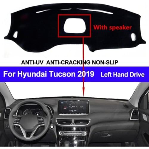 Car Dashboard Cover For Hyundai Tucson 2019 With Speaker Dustproof Dashmat Pad LHD Dashboard Cover Carpet Dash Mat Sun Shade