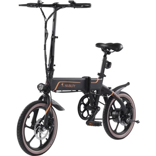 [EU STOCK] 2021 Niubility B16 Folding Electric Bicycle 350W Ebike 14 Inch 36V 10.4Ah 50KM Range Folding Adult Electric Bike