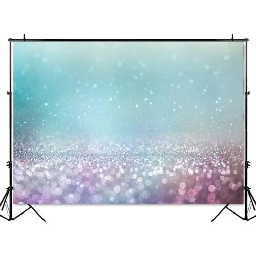 Newborn portrait Photography backdrop blue bokeh glitter photo background vinyl floor photographic studio