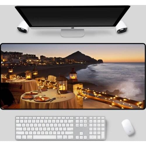 XGZ Exquisite large-size landscape mouse pad as a table pad computer notebook office essential high-quality keyboard pad