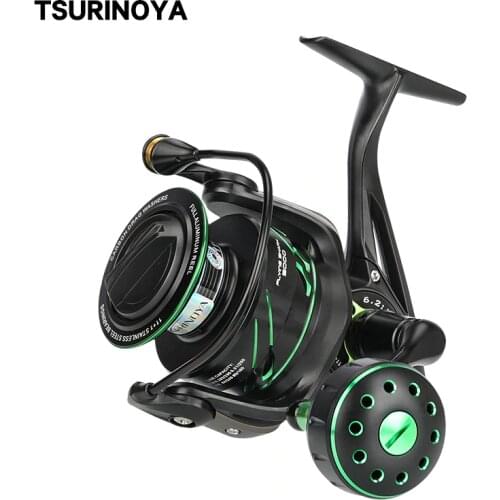 TSURINOYA Sea Fishing Reel Flying Shark 4000 5000 11+1BB 6.2:1 12Kg Full Metal High Gear Ratio Carp Reel Saltwater Feeder Wheel