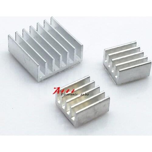 9PCS Adhesive Raspberry Pi+ Heatsink Cooler Pure Aluminum Heat Sink Set Kit Radiator For Cooling Raspberry Pi 2 B Free shipping