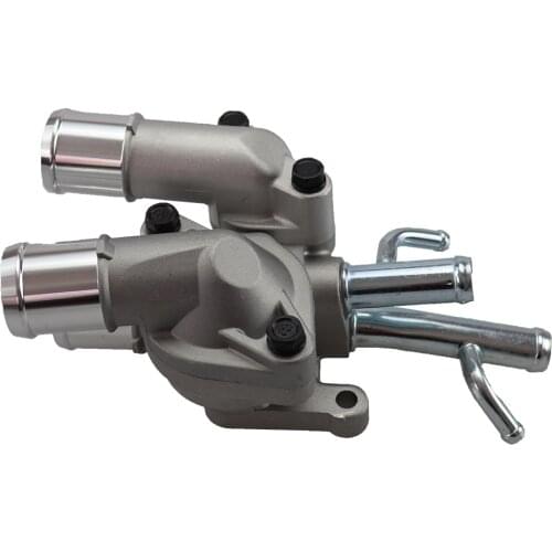 Engine Cooling Thermostat Housing Cover Assembly for Hyundai Accent with Thermostat Inside 2562026870 2562026120 Aluminum