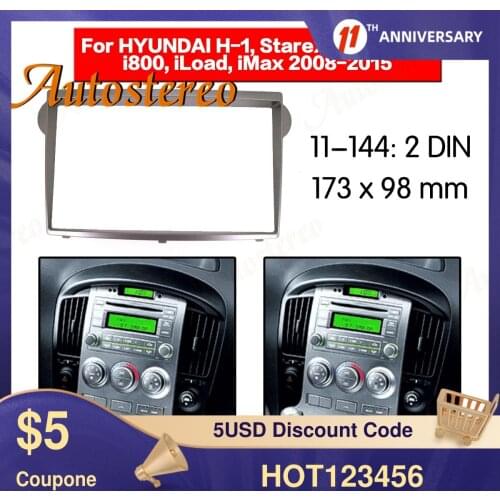 Car Fascia Dash Kit Panel for 2010 HYUNDAI STAREX/ H1 2DIN Auto Air Condition Car Video Installation Kit