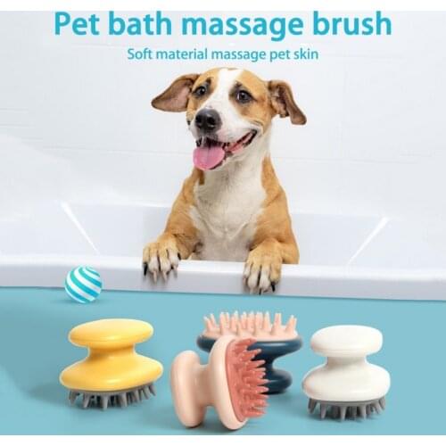 Pet Dog Brush Magic Silicone Brushes Bath Towels Body Brush Bath Belt Exfoliating Wash Skin Household Clean Shower Brush Tools