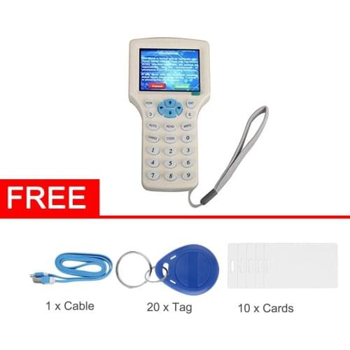 Super Full-Featured RFID ID Card Copier ID/IC Card Reader/Writer+10 Cards+20 Tags Comes direct decoding
