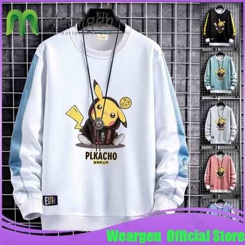 Weargen Spring Autumn Print Casual Mens Hoodies Sweatshirts Men Fashion Harajuku Streetwear Hoodies Sweatshirt Tops WY8226