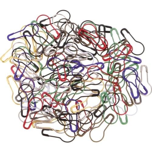 Pack of 100 Metal Gourd Safety Pins Guard Quilting Sewing Pin Bead Needles for