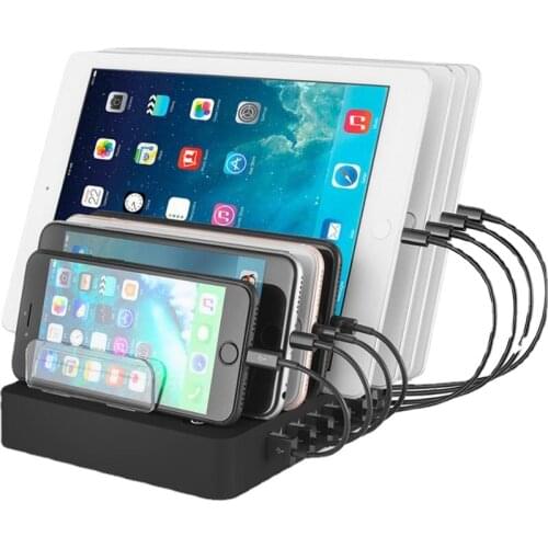 Multi USB Charger Dock Station 8 Ports QC 3.0 Fast Quickly Charger for Iphone 8 X 11 Pro MAX Samsung S10 IPad 6 Xiaomi Huawei