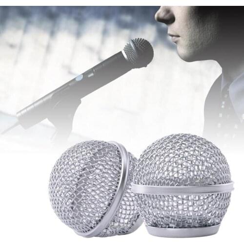1pc New Ball Head Mesh Microphone Grille Replacement Microphone Wired Beta For Shure Microphone Mesh Head