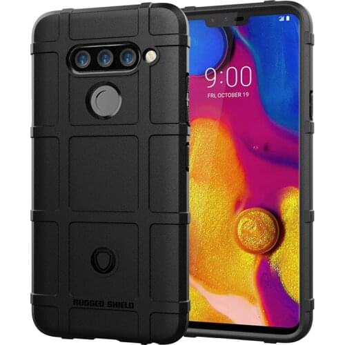 360 Degree Full Body Protection Case for LG V40 ThinQ Soft TPU Thick Solid Armor Tactical Protective Cover Case