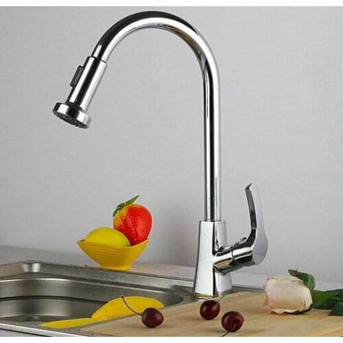 40cm tall brass kitchen mixer faucet