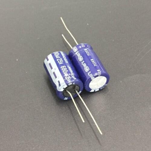 5pcs/50pcs 680uF 25V JAMICON WG Series 12.5x20mm Low ESR Long Life 25V680uF Aluminum Electrolytic Capacitor